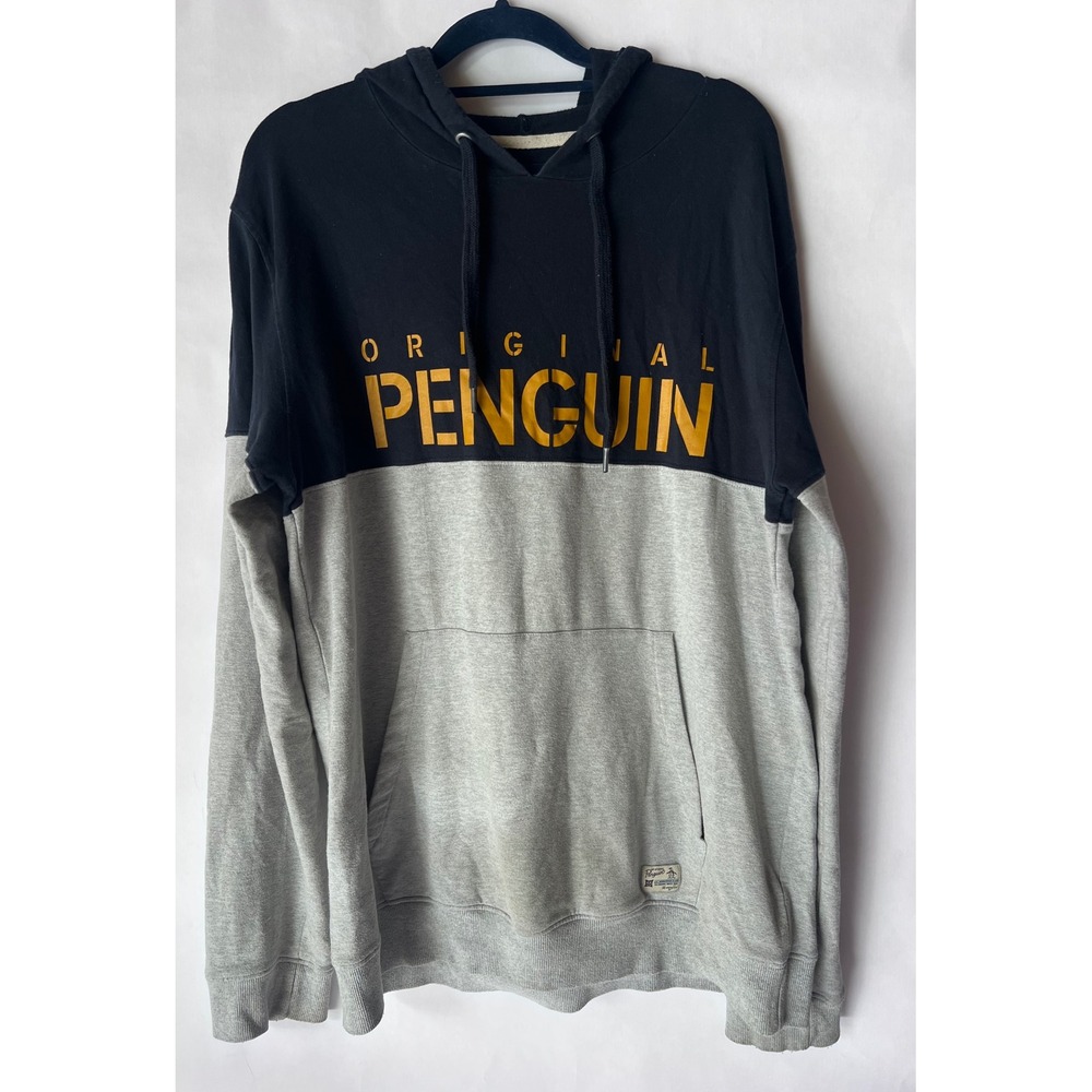 💚 Penguins Pullover Hoodie Sweatshirt Size M‎